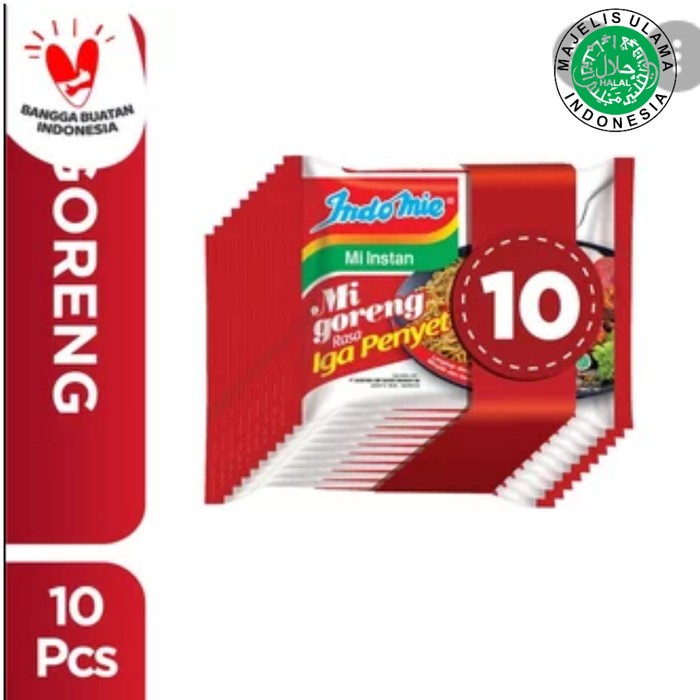 

NEW paket 10 pcs Indomie Goreng Rasa Iga Penyet Murah Asli indofood Halal