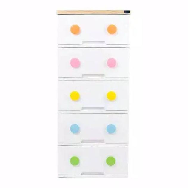 LEMARI PLASTIK ROVEGA LEMARI SUSUN RAK PLASTIK RAK SUSUN LEMARI PAKAIAN DRAWER LEMARI BAYI