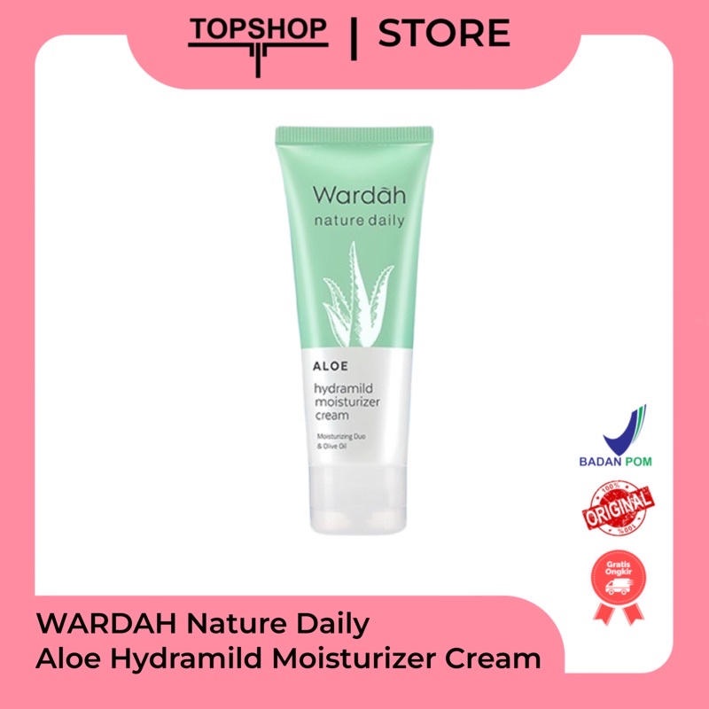 Wardah Nature Daily Aloe Hydramild Moisturizer Cream