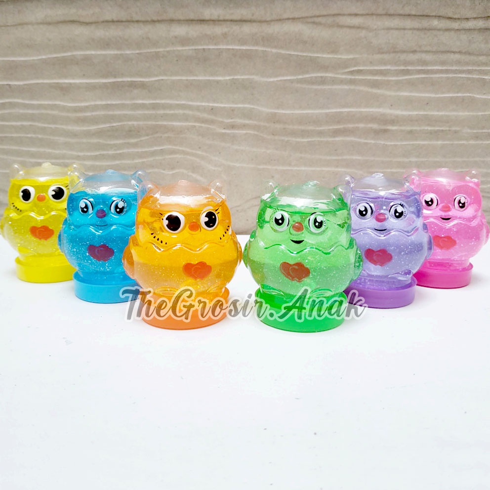 MURAH!!! Slime Clear Jelly Burung Hantu Owl BOTOL WANGI