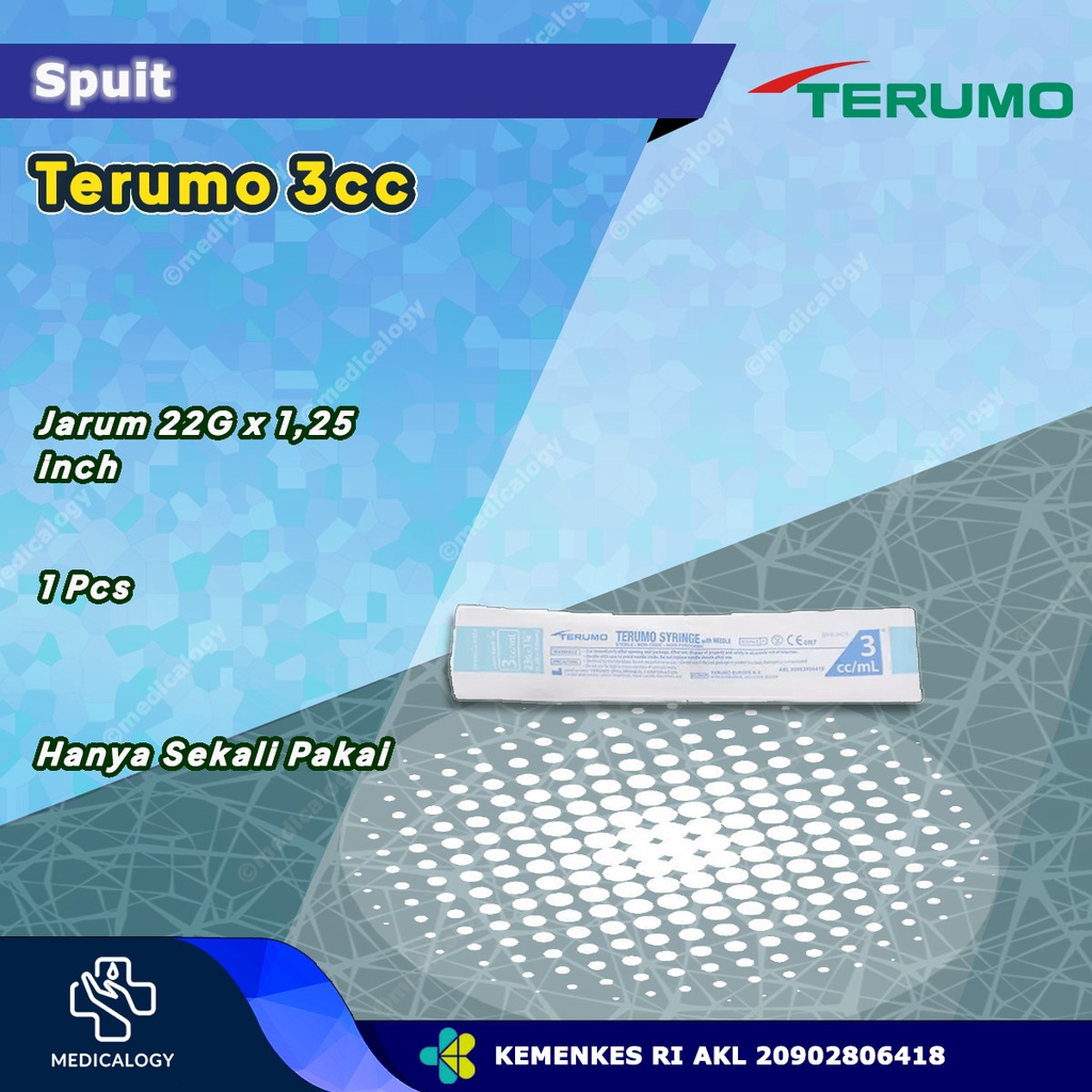Spuit Terumo 3 cc Ecer Satuan