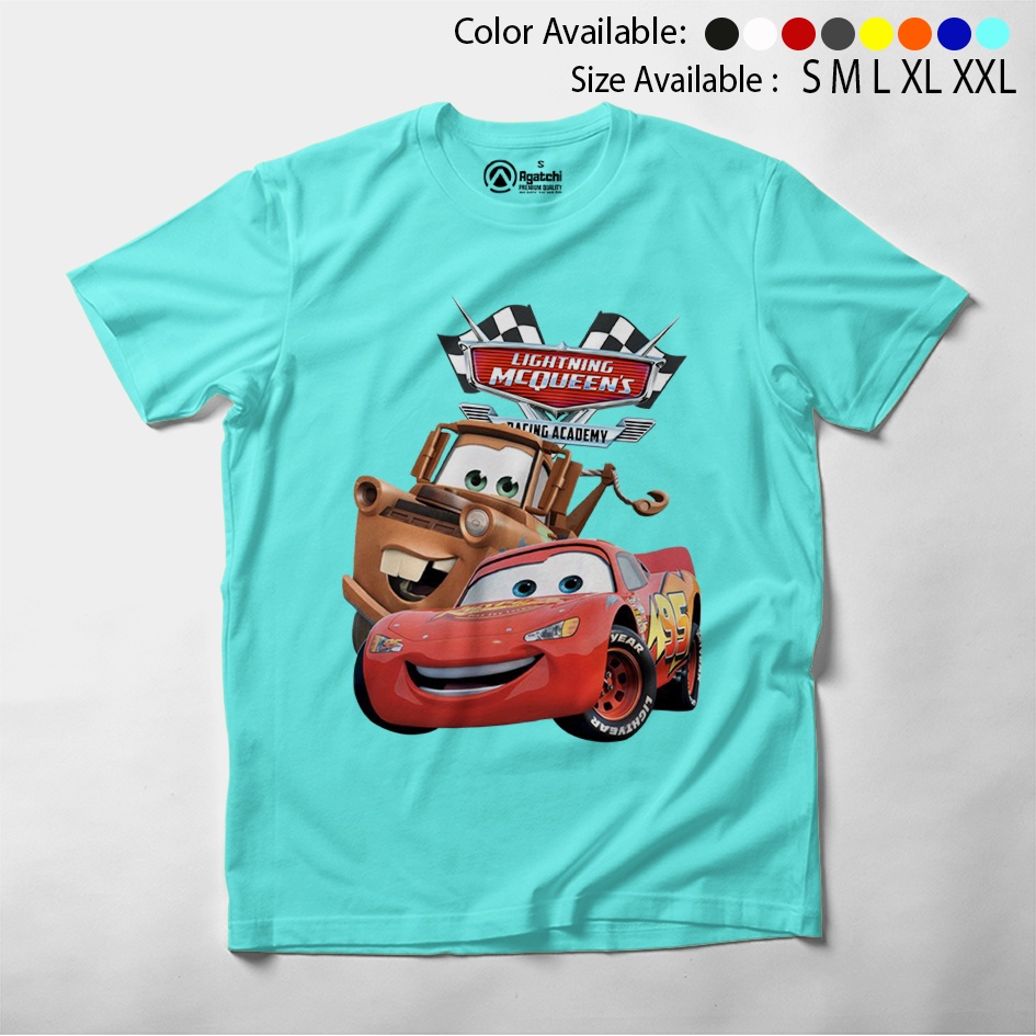 Baju Kaos Atasan Anak Laki - Laki Motif Cars Mater