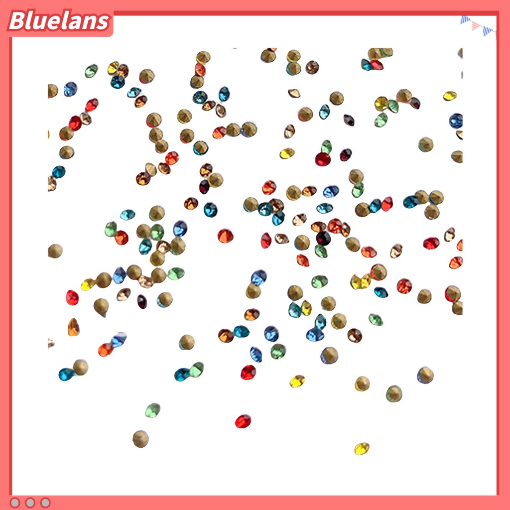 (In Stock) Kacamata Hitam Lensa Warna Warni ♡1440pcs / Kantong Berlian Imitasi Bulat Kecil Ringan Untuk Dekorasi Nail Art DIY