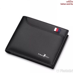 Produk Baru - Dompet Pria Logo Embos WILIAM POLOO Model Lipat 2 Ukuran 5inch Dompet Uang / Koin / Kartu Fashion