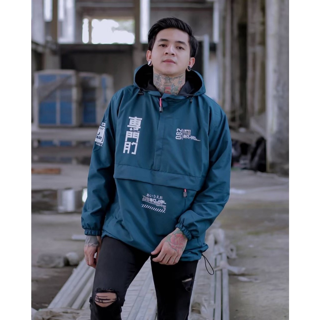 The Bojiel - Jaket Cougle Pria Jaket Parasut Jaket Outdoor Jaket Distro 082 Petro