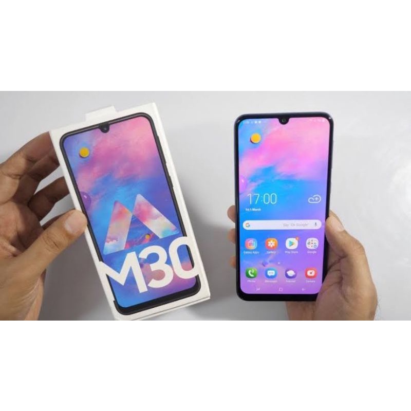 SAMSUNG GALAXY M30 RAM 4/64GB DUAL SIM EX SEIN FULLSET NO MINUS