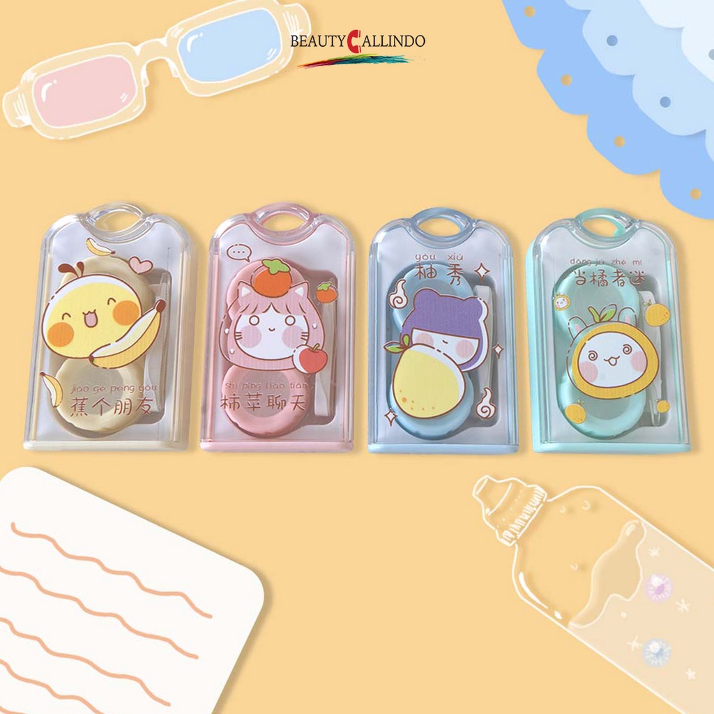 Tempat Softlens Korea - Lens Case Lucu