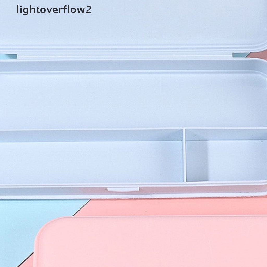 (lightoverflow2) Tempat Pensil Multifungsi Tahan Air Bahan Plastik Untuk Anak-Anak