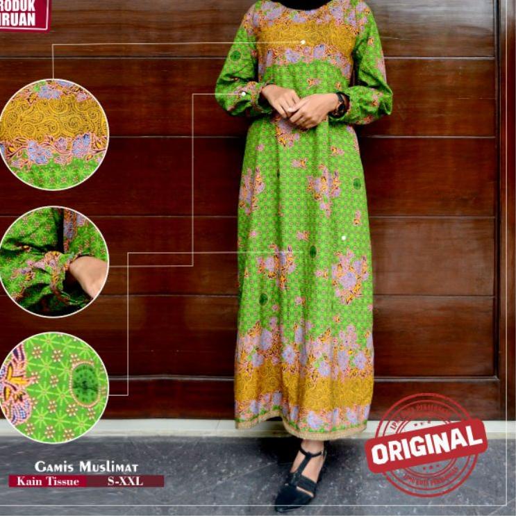 "SOM.18Oc22d" Baju Seragam Dewasa Batik Muslimat NU Setelan Bawah dan atas Bahan Katun Adem Enak di 