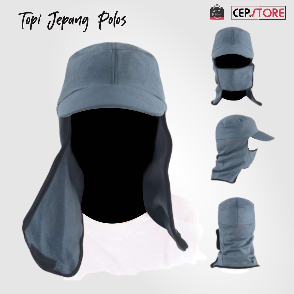 Topi Jepang Mancing Kebun Polos Tidak Panas Premium Dewasa