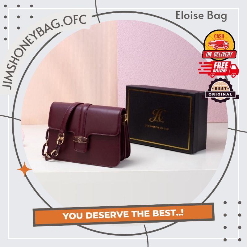 TAS SELEMPANG BAHU SLING BAG FASHION WANITA CEWEK MINI SIMPLE MEWAH BRANDED IMPORT KOREA MURAH ELOIS