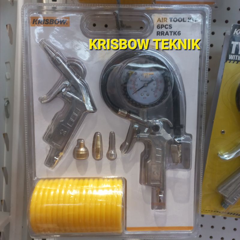 Air Tool Kit Krisbow Set 6 Pcs
