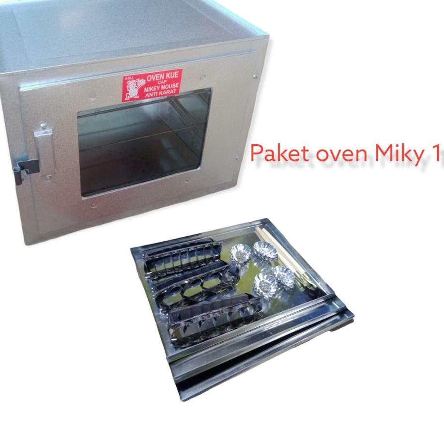 Recomended Oven Kompor Miky 3 Susun Gratis Loyang dan Cetakan Kue Bahan Galvalum Anti Karat / Oven K