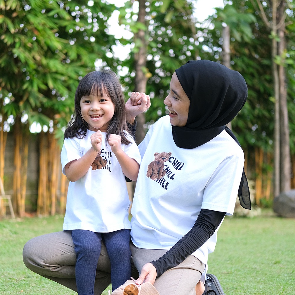 KAOS COUPLE KELUARGA / FAMILY TEE (KAOS COUPLE IBU ANAK) WHITE - KAOS IBU