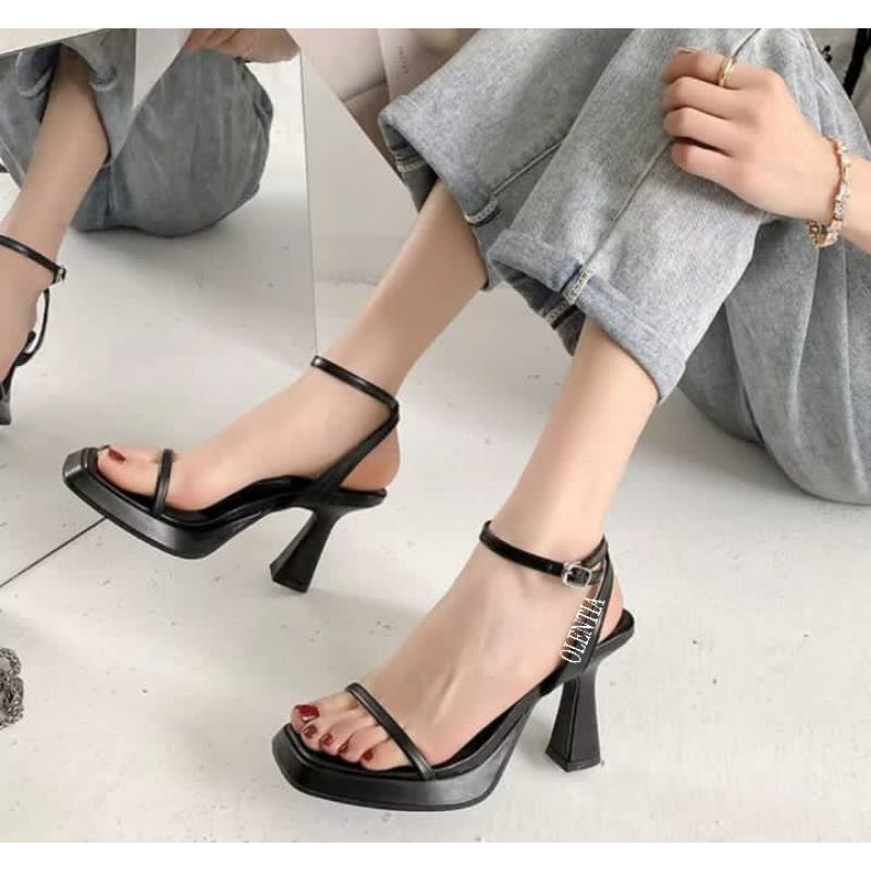 Sandal Wanita Sandal heels terbaru 9cm KL 02