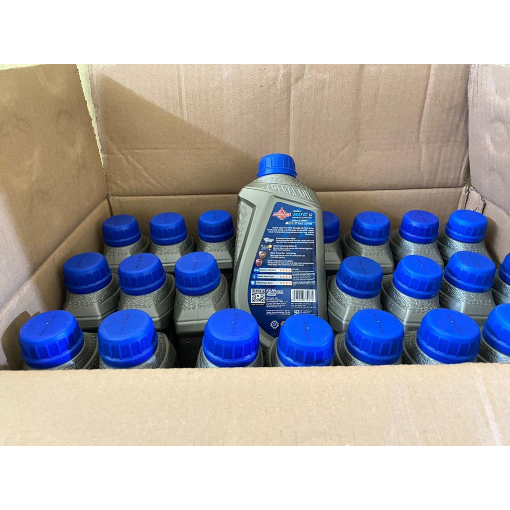 1 DUS OLI OIL FEDERAL MATIC 30 ECOMAXX 800ML SYNTHETIC SPECIAL 10W - 30 API SL JASO MB ORIGINAL