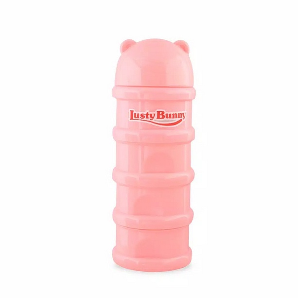 LustyBunny Milk Container Takaran Susu 4 Susun / Tempat Snack Anak - Travel Container Lusty Bunny TB