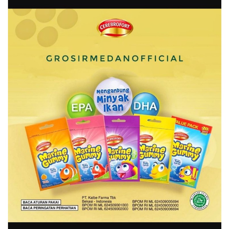 CEREBROFORT MARINE GUMMY / VITAMIN JELLY ANAK