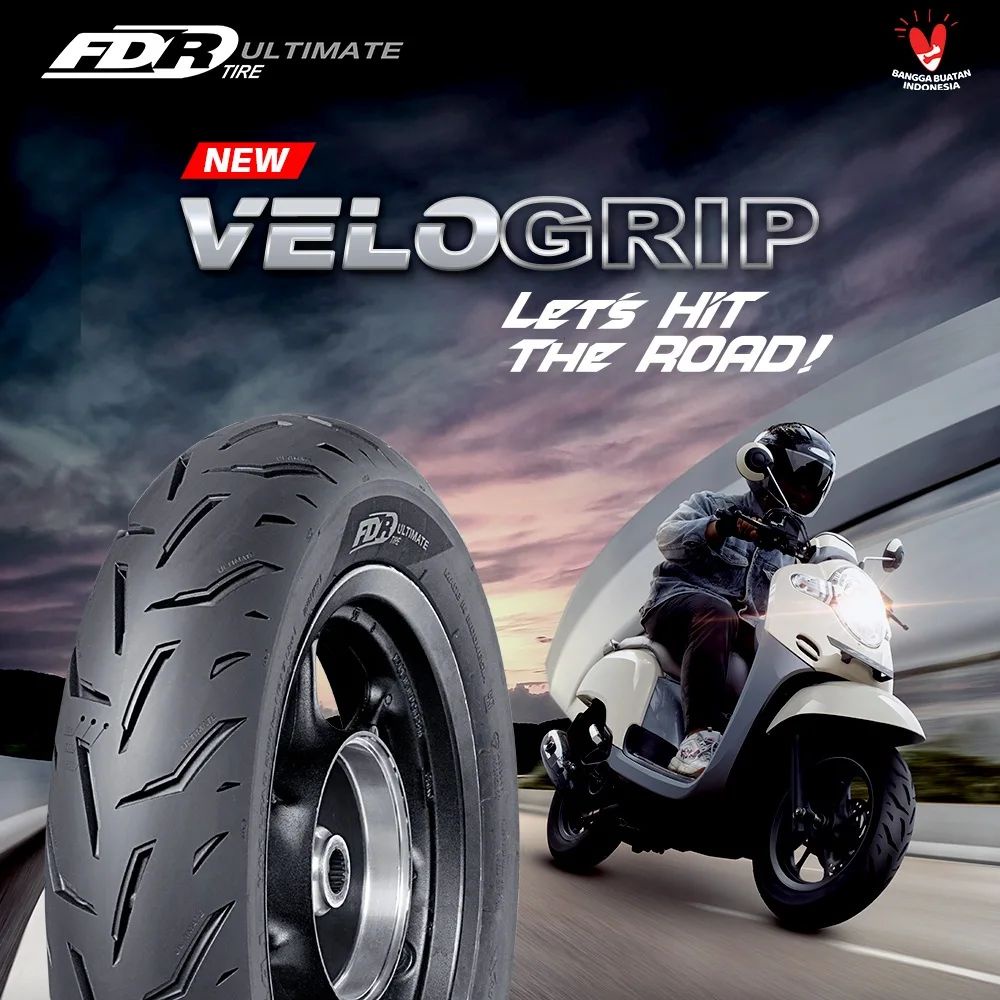 Ban FDR 110/90-12 Velogrip Tubeless