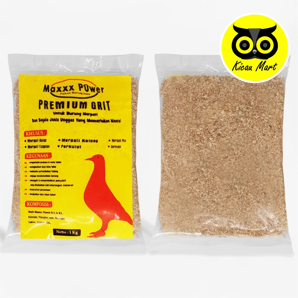 Pakan Burung Merpati Premium Grit 1 Kg Maxxx Power Premium Grit Asinan Remisan Kalsium Makanan Merpati Balap Tinggian Kolongan Pakan Burung Dara Pos Perkutut Derkuku Cangkang Kerang Top Grit Merpati