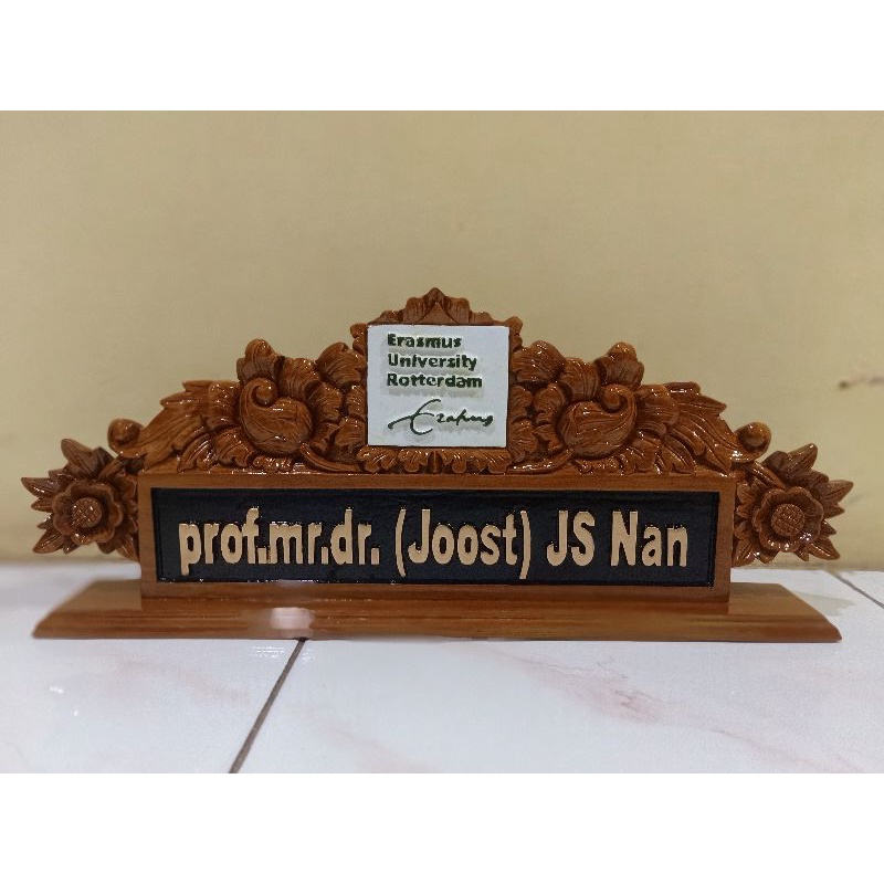 PAPAN NAMA / PAPAN NAMA MEJA / PAPAN NAMA MEJA UKIR / KAYU JATI