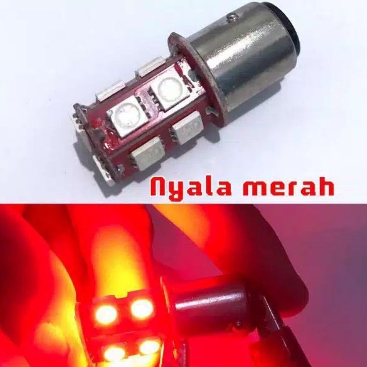 lampu Bohlam Stop JAGUNG LED bohlam lampu belakang led jagung 13 mata lampu stop motor universal