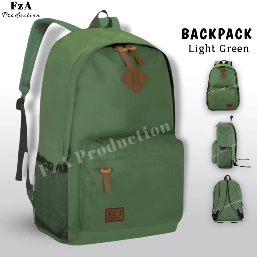 Tas Ransel Punggung Distro Casual Pria Wanita / Tas Ransel Laptop Original FzA FREE Tas Slempang