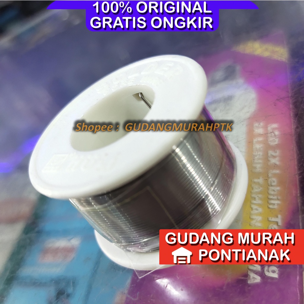 Timah Solder 10m Mencair tidak jadi pasir MEREK ATN Diameter 0.8mm Solder Wire Kawat Solder Murah Promo Cuci Gudang Gratis Ongkir