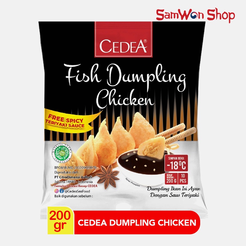 

CEDEA FISH DUMPLING CHICKEN 200 GR - FROZEN FOOD LEZAT BERMUTU
