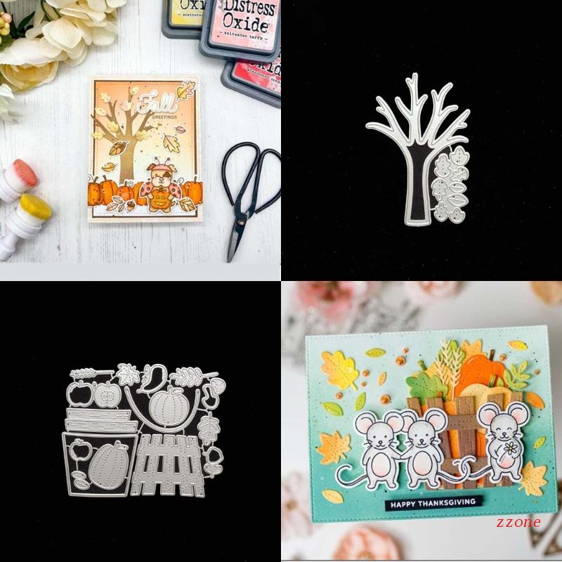 Cetakan Stensil Cutting Dies Motif Halloween Bahan Metal Untuk Scrapbook / Craft Diy / Embossing