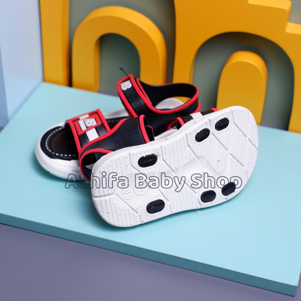 Sepatu Sandal Gunung Anak Laki Lelaki Cowok Perempuan Cewe Usia 6 7 8 9 10 11 Bulan 1 2 3 4 5 6 Tahun Sendal Balita Bayi Cowok Karet Import -Z909-