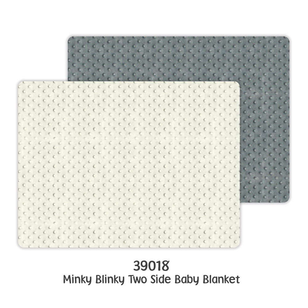 Kiddy Selimut Bayi 2 Sisi / Minky Blinky Two Side Baby Blanket / 39018