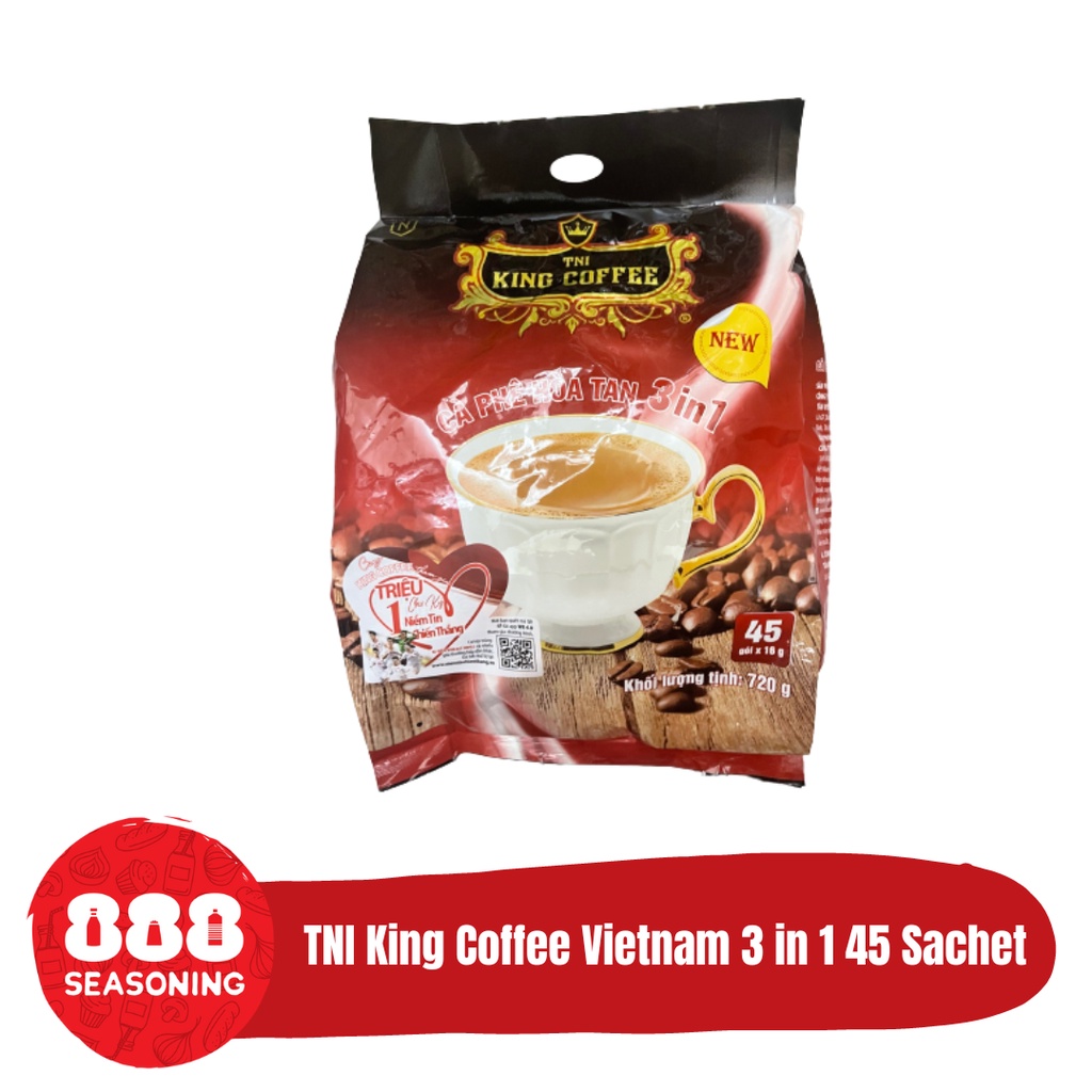 Jual TNI KING COFFEE VIETNAM 3 IN 1 45 Sachet x 18g | Shopee Indonesia