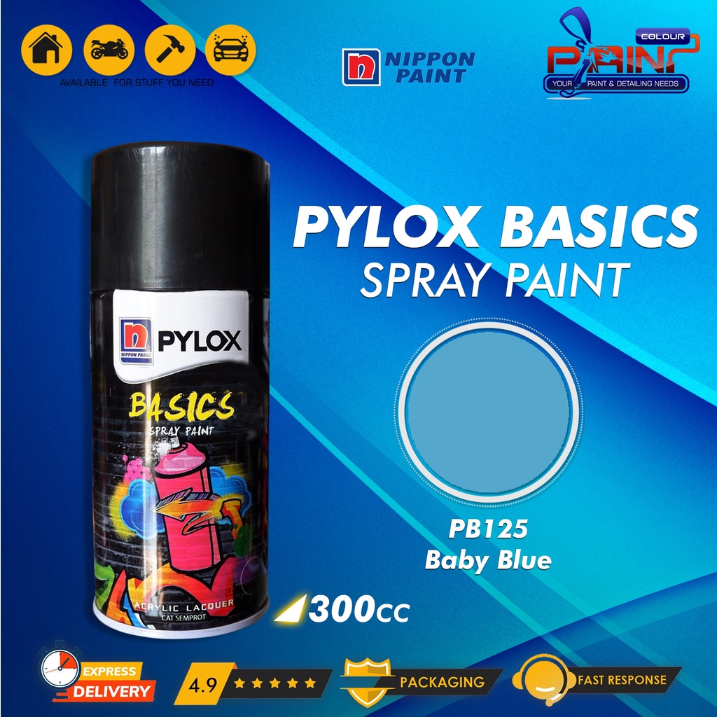 Cat Semprot Nippon Paint PYLOX BASICS 300cc - PB125 Baby Blue