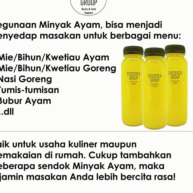 

EXCLUSIVE!Minyak Ayam / Chicken Oil untuk Masak 1 Liter|RA4