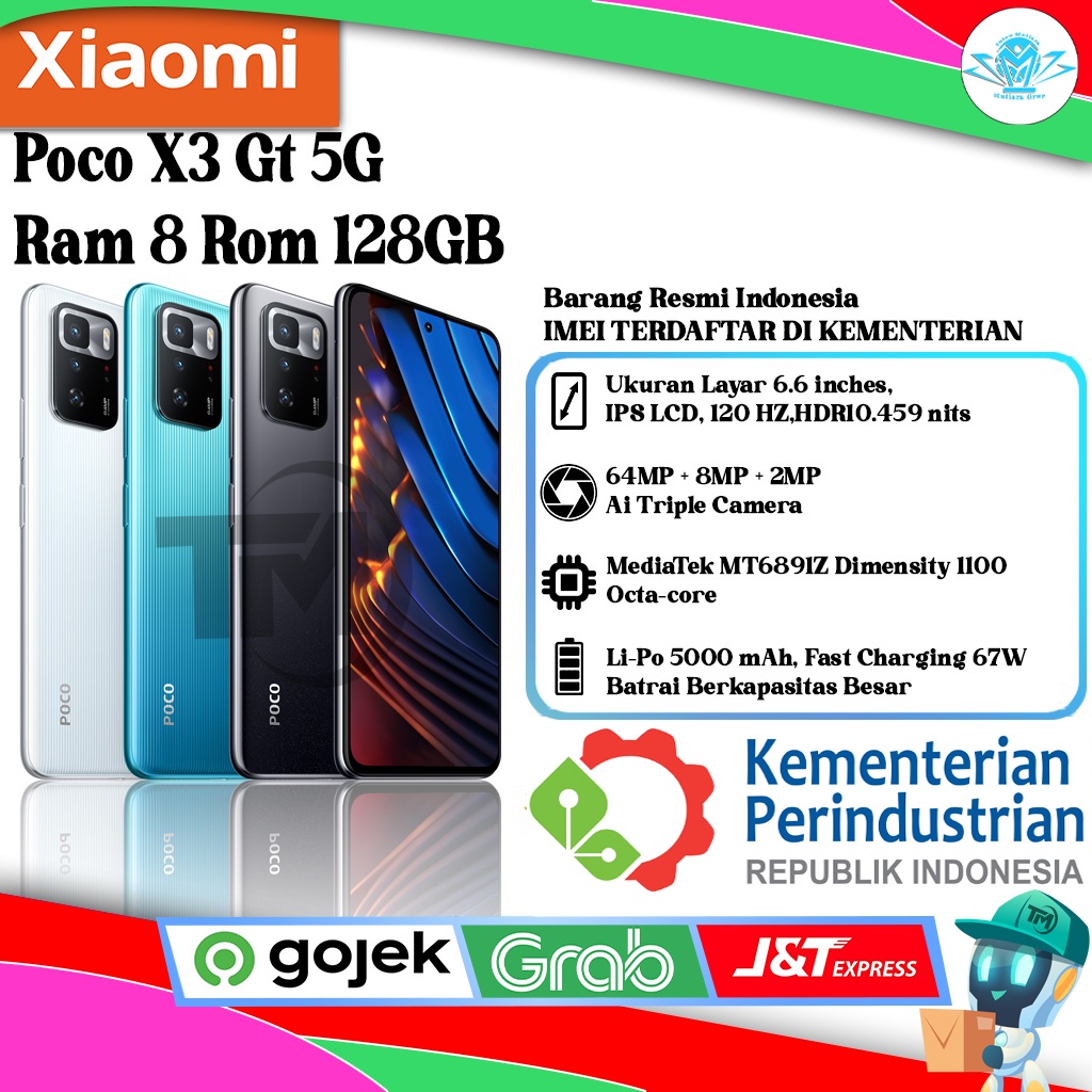 Xiaomi Poco X3 GT 5G Ram 8/128GB | Ram 8/256GB