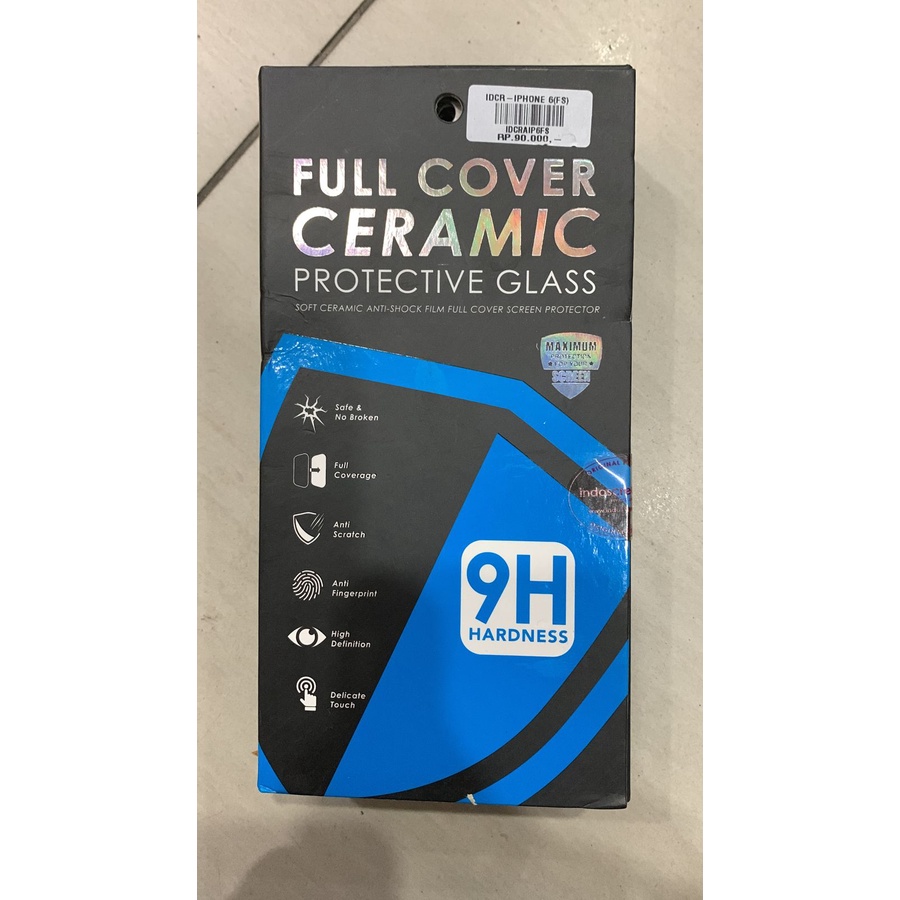 ANTI GORES FULL COVER CERAMIC TYPE IPPHONEE, SAMSUNG, XIAOMI, OPPO