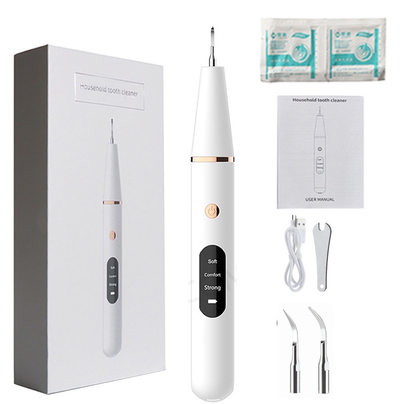 Alat Pembersih Karang Gigi Dental Scaling Sonic Elektrik 38KHZ 1 Set 3 Modes Perontok Dan Pembersih Karang Gigi Alat Scaling Karang Gigi Dental Remover With Light Penghilang Pemecah Karang Gigi GS5