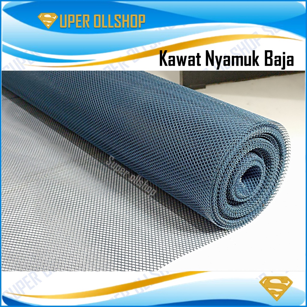 Kasa Nyamuk / Kawat Nyamuk Penghalang Nyamuk Jaring Baja Ventilasi Lubang Angin / Kawat Parabola Baja Warna 50 Cm