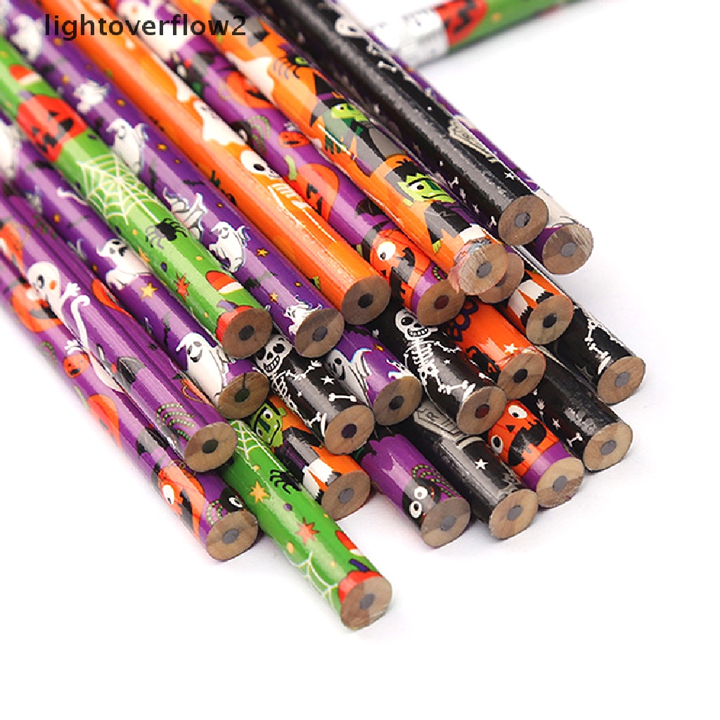 (lightoverflow2) 10pcs / Set Pensil Motif Halloween Untuk Hadiah Anak