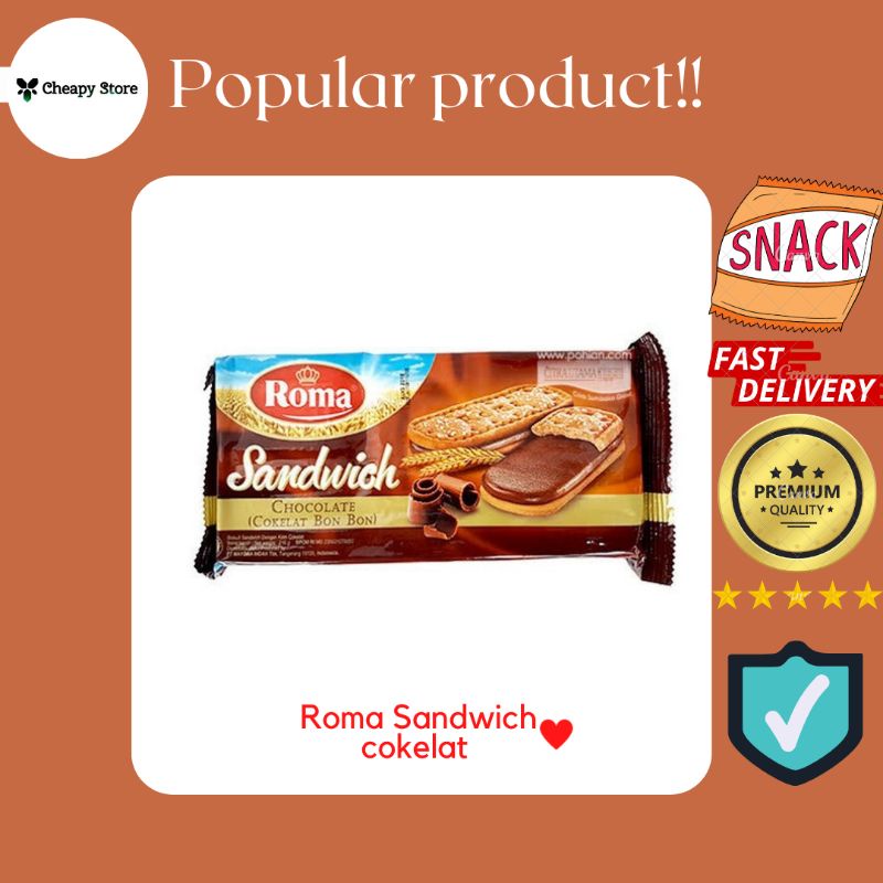 

Roma Sandwich Chocolate (cokelat Bon-Bon) 216g