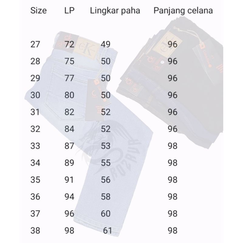 Celana Jeans Panjang Pria Distro Premium Slimfit Pensil Melar Denim Rozava