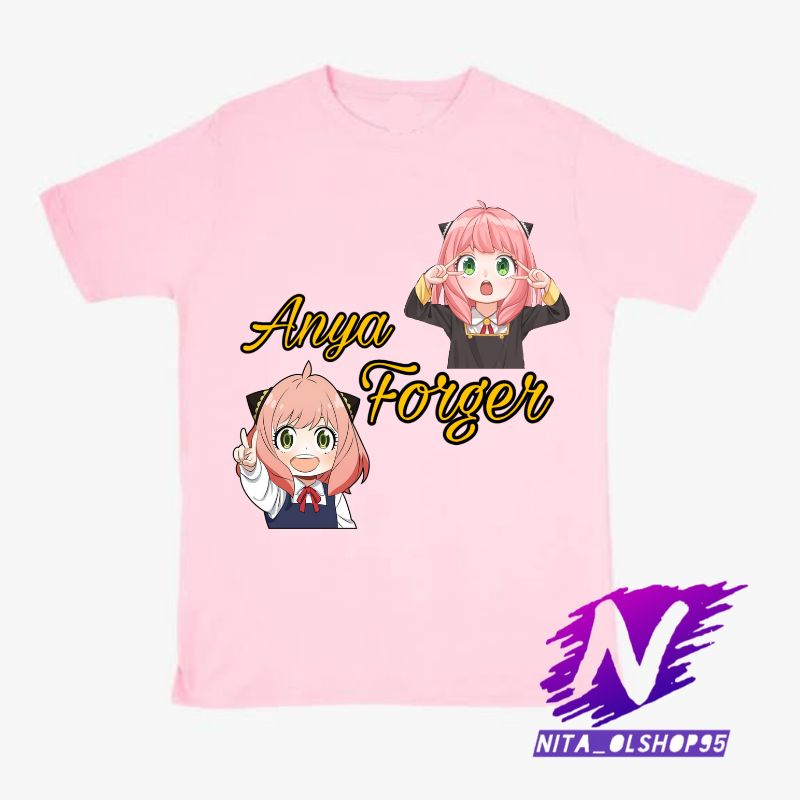baju anak kaos anak anya forger baju anak anime spy x family anyar lucu