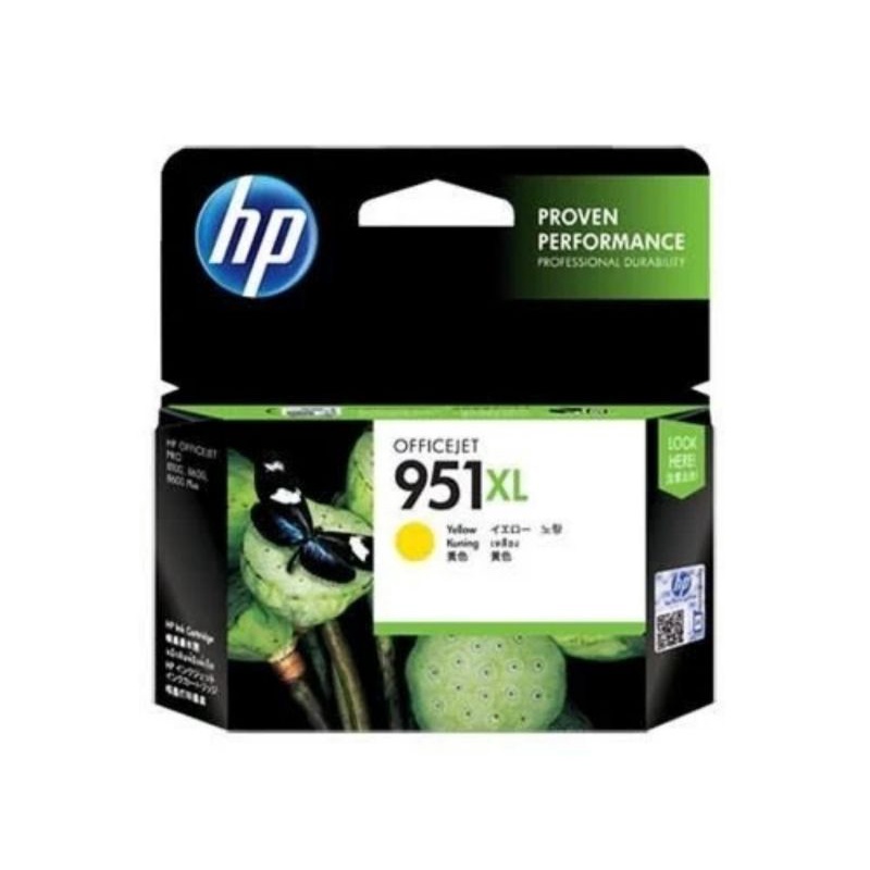 tinta hp 951xl yellow original printer pro.8100.8600.