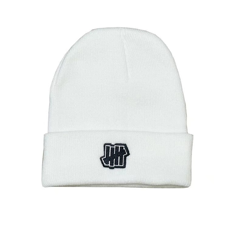 UNDEFEATED Topi beanie Bahan Wol Rajut Gaya Hip hop Kasual Untuk Pria Dan Wanita