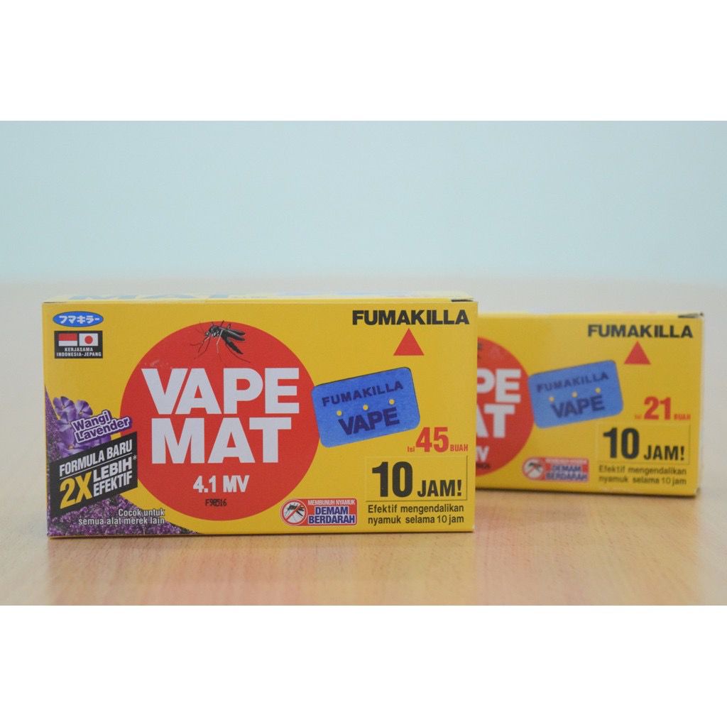 vape mat fumakilla obat nyamuk elektrik dan kecoa 4.1mv blooming floral lavender refill isi 21 / 45 pcs buah