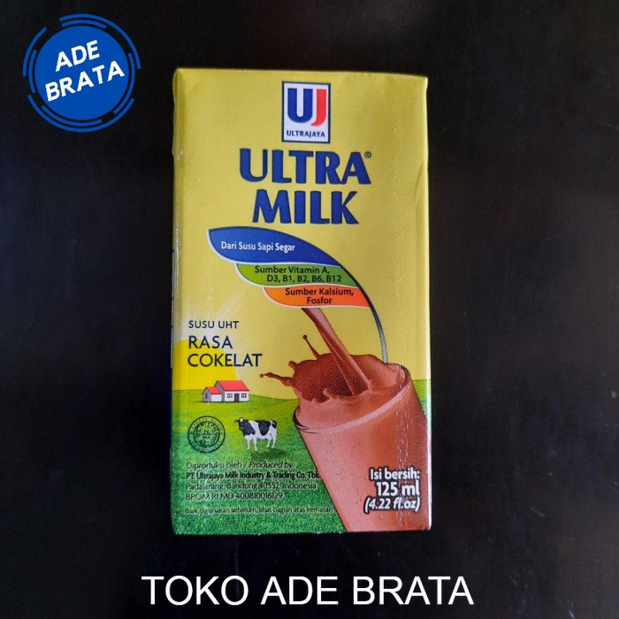 

susu ultra 125 ml rasa coklat