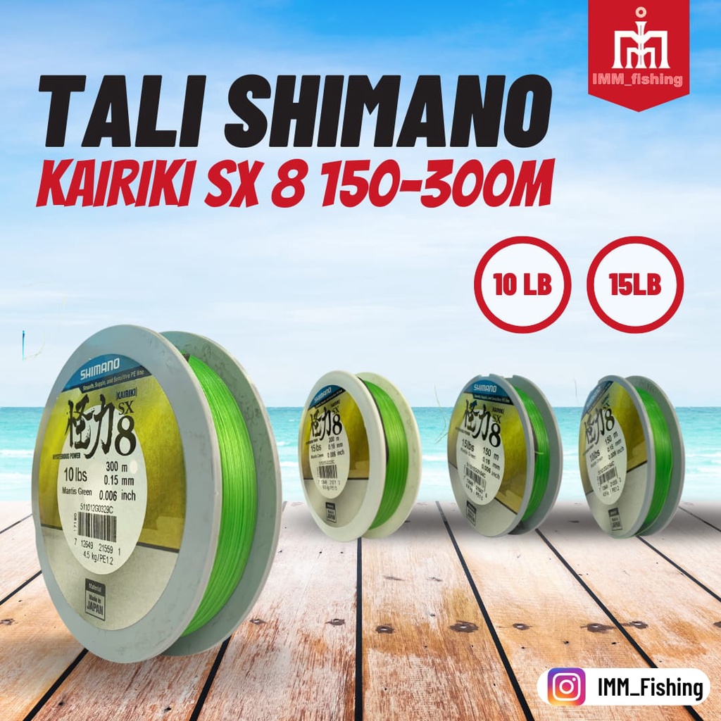TALI SHIMANO KAIRIKI SX 8 | Senar Pancing | Senar PE | Braid