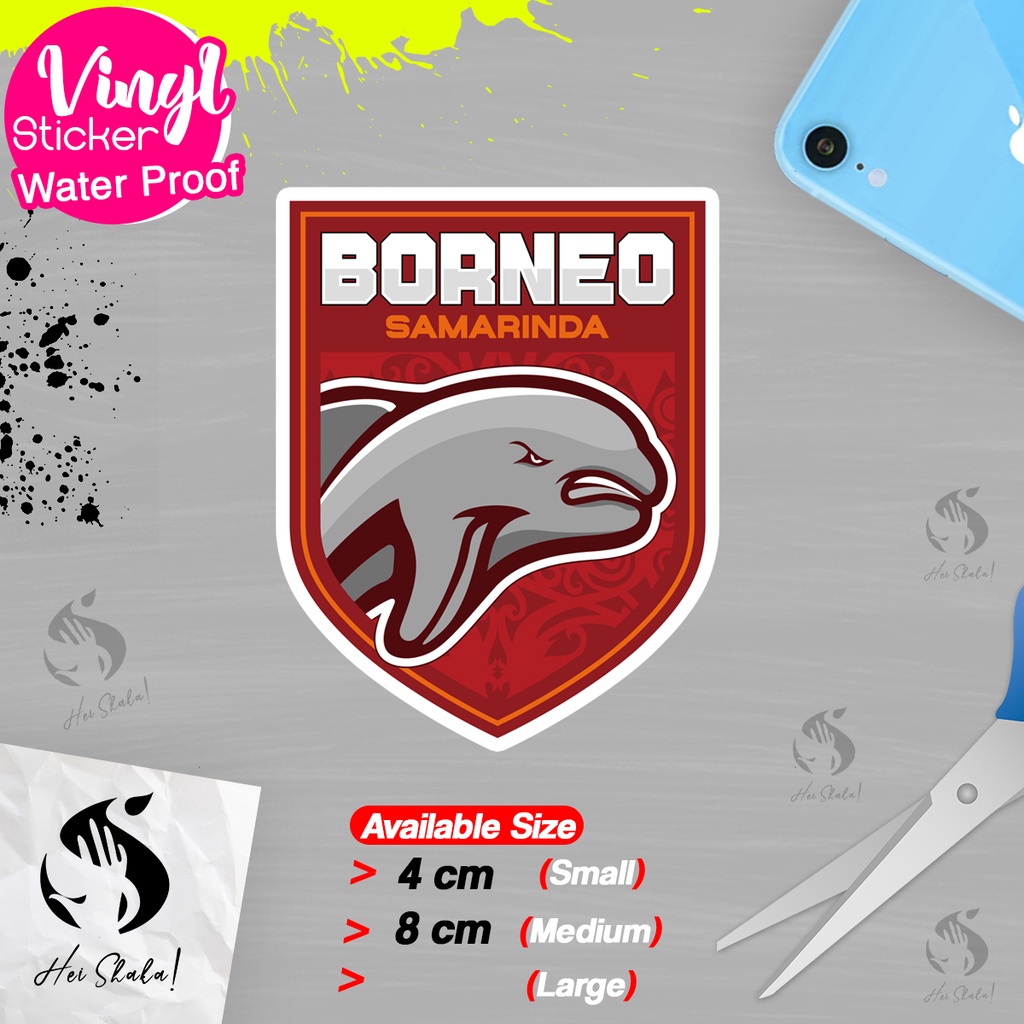 

Stiker Borneo Samarinda FC Liga Indonesia Sticker Sepak Bola Emblem Logo Anti Air Bahan Vinyl