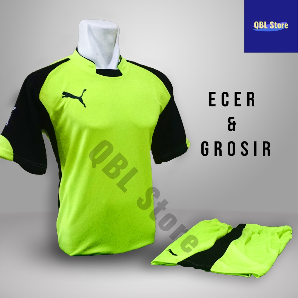 Baju Futsal Kaos Futsal Setelan Futsal Jersey Nke Pma Hijau Stabilo Hitam Ecer Grosir